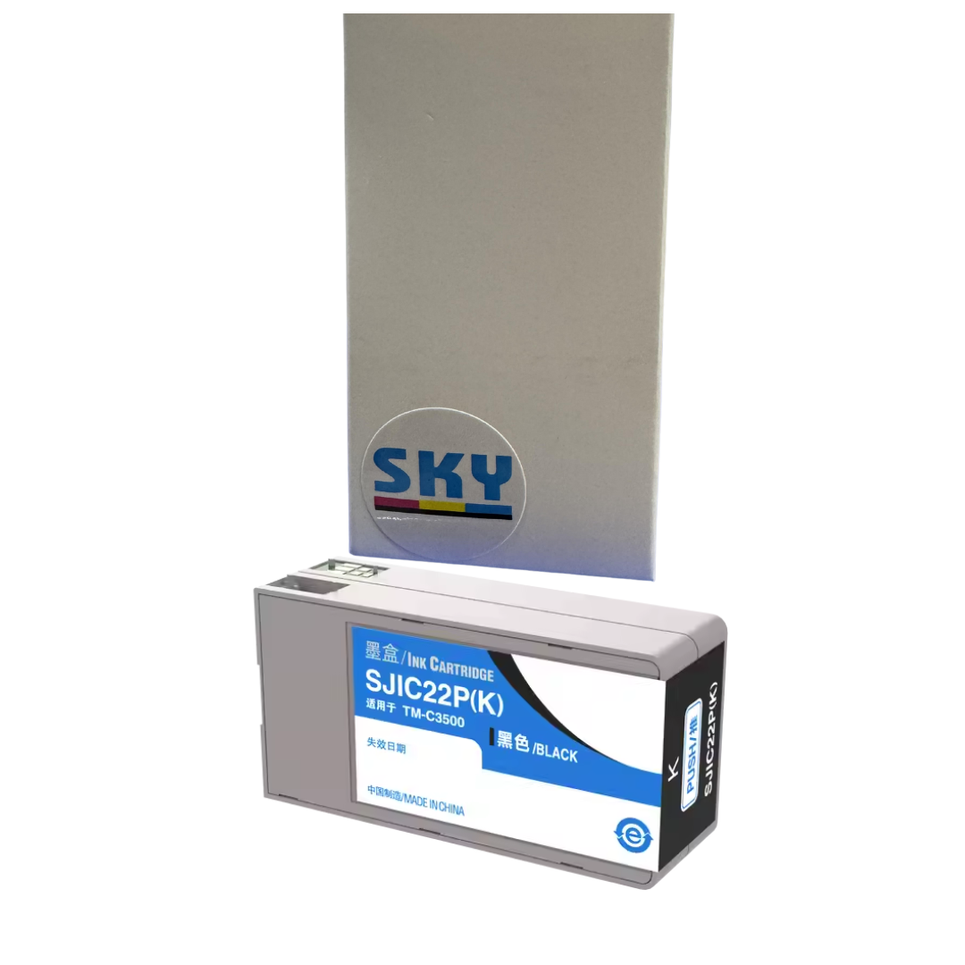 SKY SJIC22P  Ink Cartridges with Latest Chip Compatible with ColorWorks TM-C3500 TM-C3510 TM-C3520 C3500 C3510 C3520 Printers