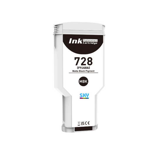 SKY Compatible 728 matte black Plotter Ink Cartridge for HP Designjet T730 and Designjet T830 MFP