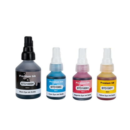 SKY compatible BTD100 4-color Ink set for DCP-T730DW T830DW  T930DW