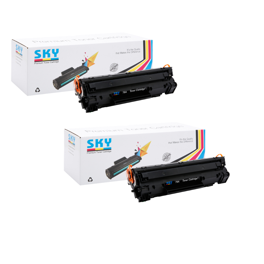 SKY 2PCS 79A Toner Cartridge CF279A for HP LaserJet Pro M12 & M26 Series Printers
