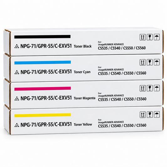 SKY C-EXV51 Compatible 4-Colour Toner Set for Canon imageRUNNER, in Dubai, UAE
