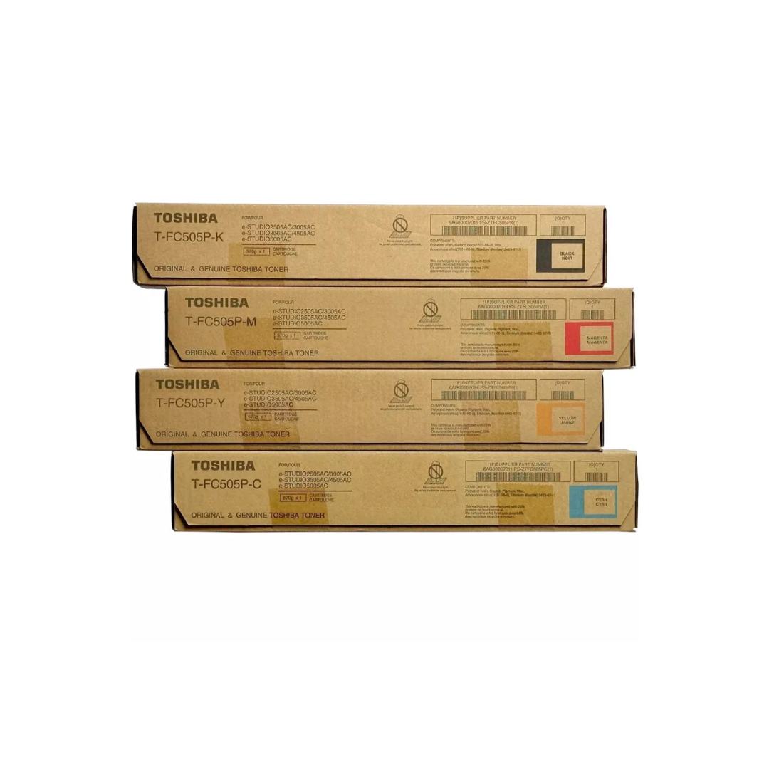 4Pack Genuine Toshiba TFC505P  toner cartridge