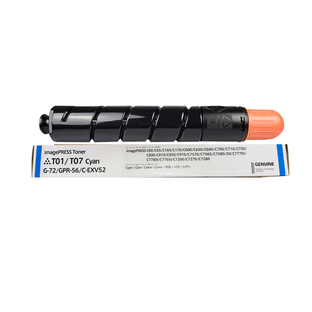 Compatible cyan toner T01 T07 GPR56 NPG72 CEXV52