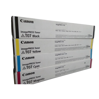 Canon T07 4-Color Toner Set for Canon Image PRESS C165 C170 C265 C270