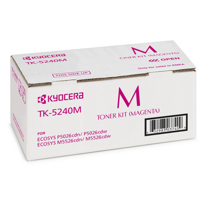 Kyocera TK-5240 4 Color Set Toner Cartridge for Kyocera ECOSYS M5526 and P5026