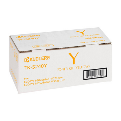 Kyocera TK-5240 4 Color Set Toner Cartridge for Kyocera ECOSYS M5526 and P5026