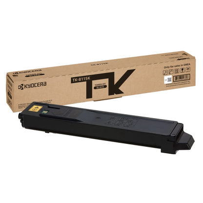 Kyocera TK-8115 4 Color Set Toner Cartridge for Kyocera ECOSYS M8124cidn and M8130cidn
