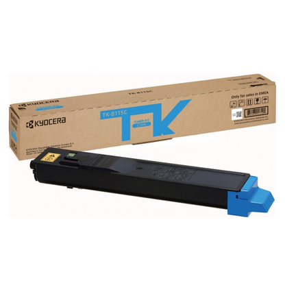 Kyocera TK-8115 4 Color Set Toner Cartridge for Kyocera ECOSYS M8124cidn and M8130cidn