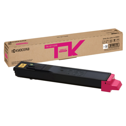 Kyocera TK-8115 4 Color Set Toner Cartridge for Kyocera ECOSYS M8124cidn and M8130cidn