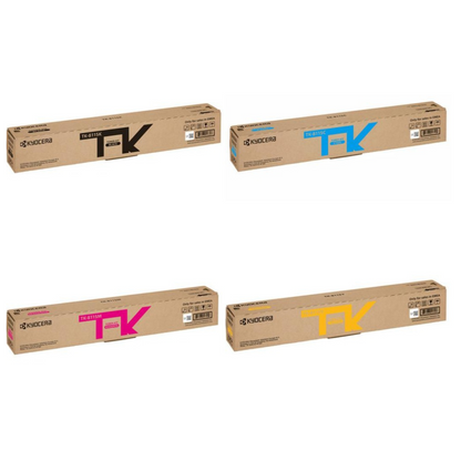 Kyocera TK-8115 4 Color Set Toner Cartridge for Kyocera ECOSYS M8124cidn and M8130cidn