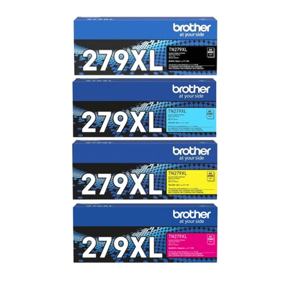 Brother TN-279XL High Capacity 4-Color set for  for HL-L3280CDW, DCP-L3520CDW, DCP-L3560CDW, MFC-L3720CDW, MFC-L3760CDW