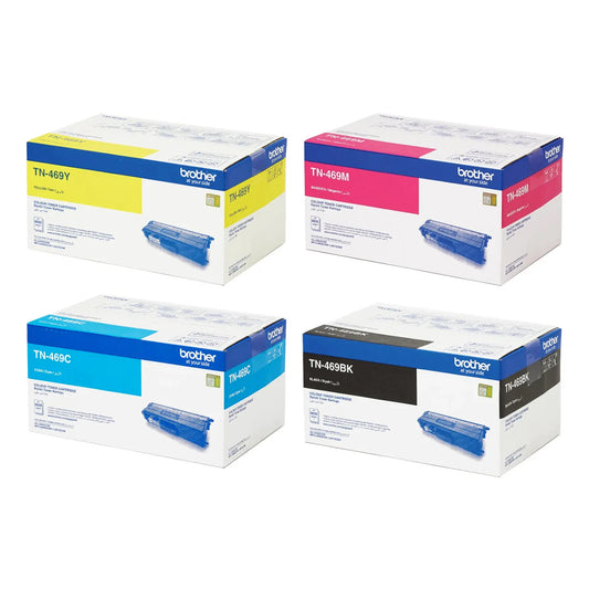 Brother TN-469 4-Color set of Ultra High Yield 9000 Pages Toner Cartridge for MFC-L8690CDW L9570CDW & HL-L8360CDW