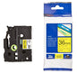 Brother Genuine Tz/Tze Black on Yellow Laminated Tape Cartridge for Brother P-touch Label Printers