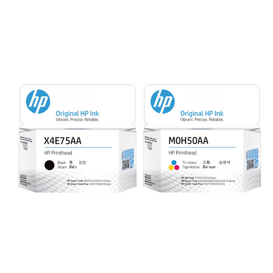 X4E75A and MOH50A Printhead set for HP Smart Tank 500   510   515  530 519  610  615