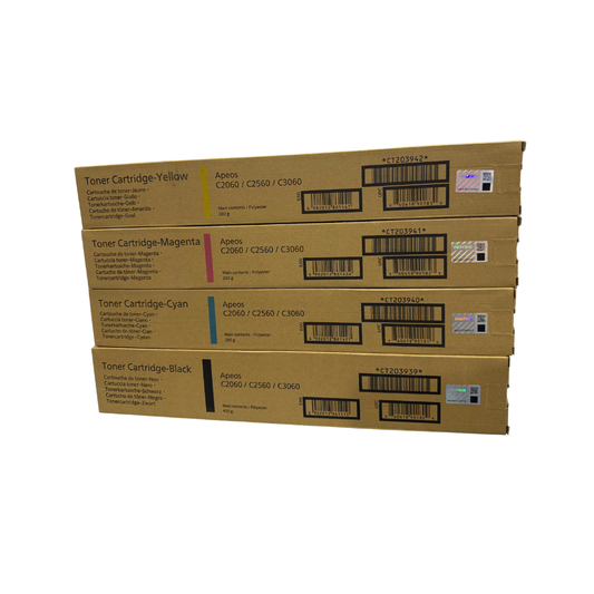Fujifilm Genuine Toner Cartridge Set for Apeos C2060 C2560 C3060