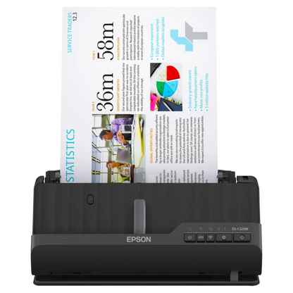 Epson WorkForce ES-C320W Wireless Compact Desktop Document Scanner with Auto Document Feeder