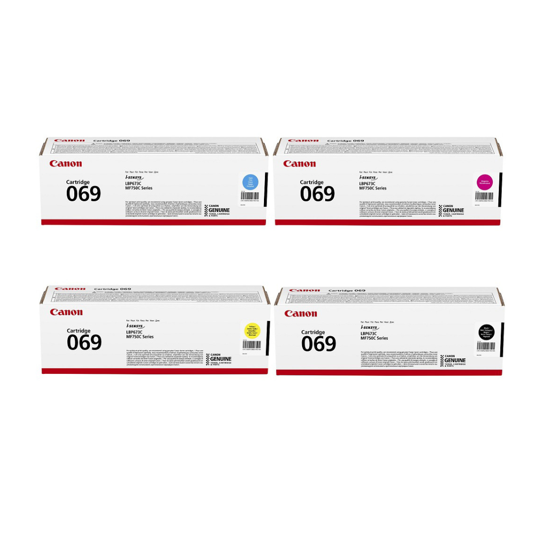 Canon 069 Toner Cartridge 4-Color Set for Canon LBP673 , MF752 , MF754 Printers