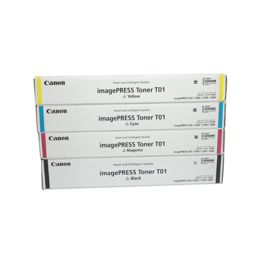 Canon Image PRESS T01 4-Color Set of Toner Cartridges for Canon  Image PRESS C850