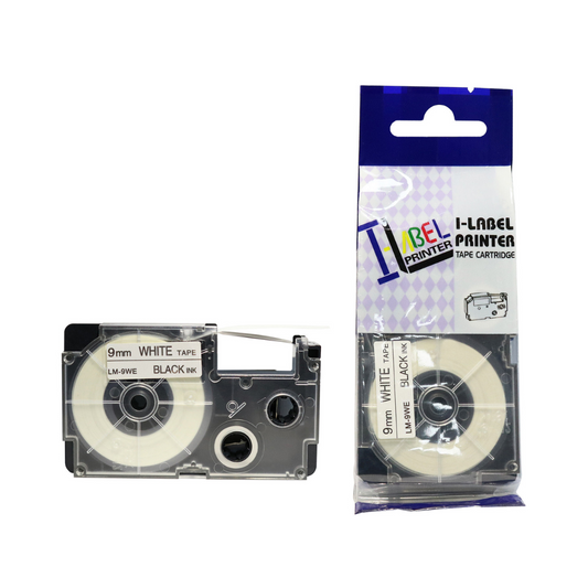 SKY 9mm x 8 meter Label Tape Cartridge for Casio  Label Printers