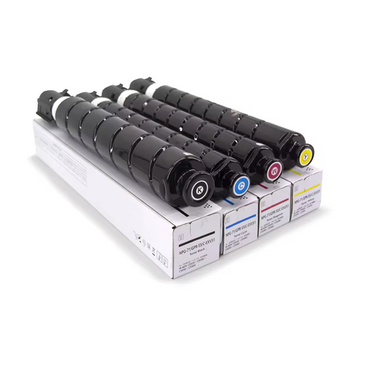Compatible 4-color set of CEXV51 Toner Cartridge for image RUNNER Advance C5535 / C5540 / C5550 / C5560