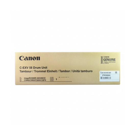 Canon Genuine C-EXV 58 Drum Unit for imageRUNNER ADVANCE DX C5840, C5850, C5860 & C5870