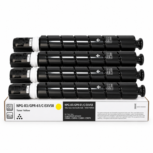 Compatible C-EXV 58 Black & CEXV58 Cyan, Magenta & Yellow  4-Color Set , in Dubai, UAE