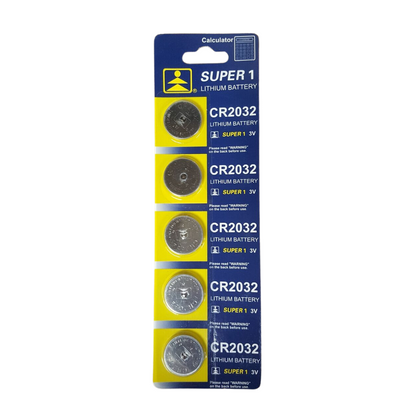 CR2032 Lithium Button Cell Battery - Pack of 5