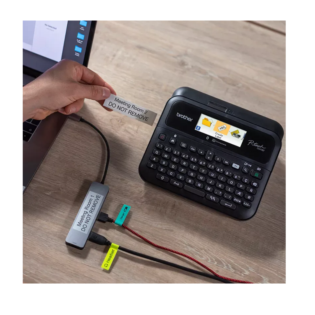 Brother PT-D610BT Arabic/English Bluetooth - PC Connectable Label Printer with Colour LCD display