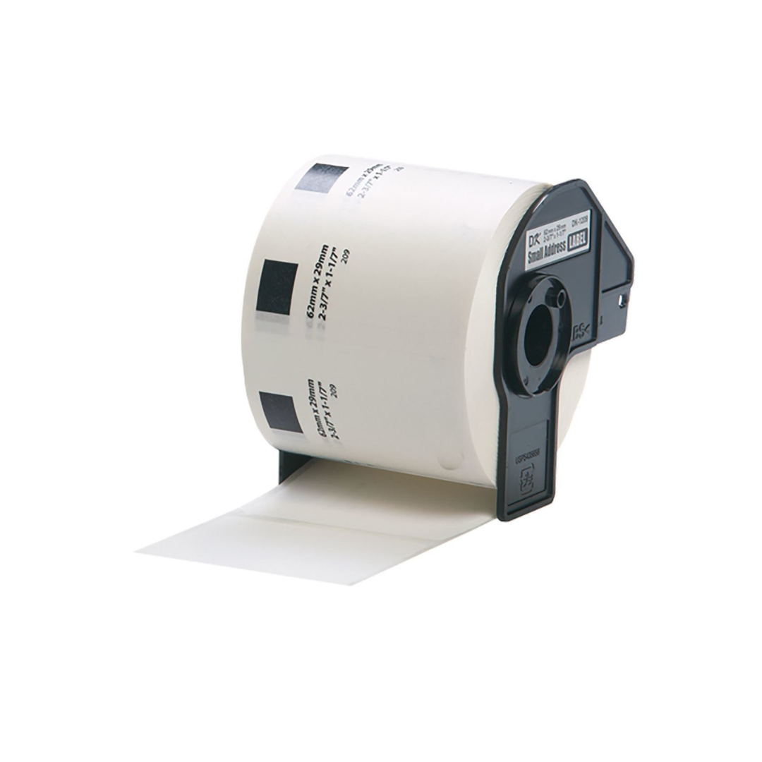 Brother DK-11209 Small Address Labels – 29mm x 62mm – 800 Labels per Roll