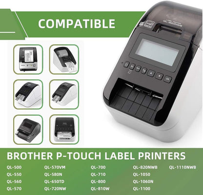 SKY DK-22205 Continuous Labels 62mm x 30.48m for Brother QL Series Label Printers