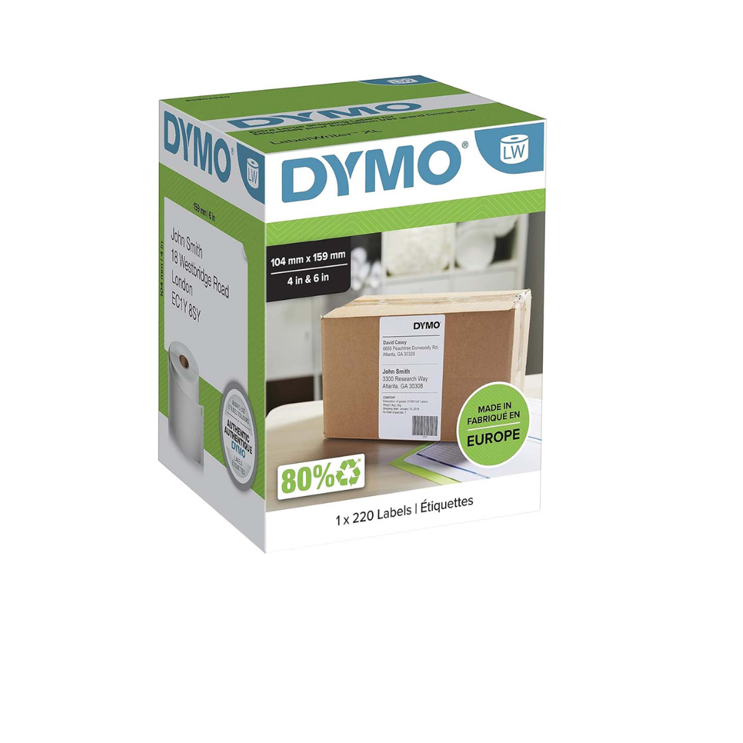 Dymo 0904980 LabelWriter Extra Large Shipping Label 104 x 159mm 220 Labels per roll