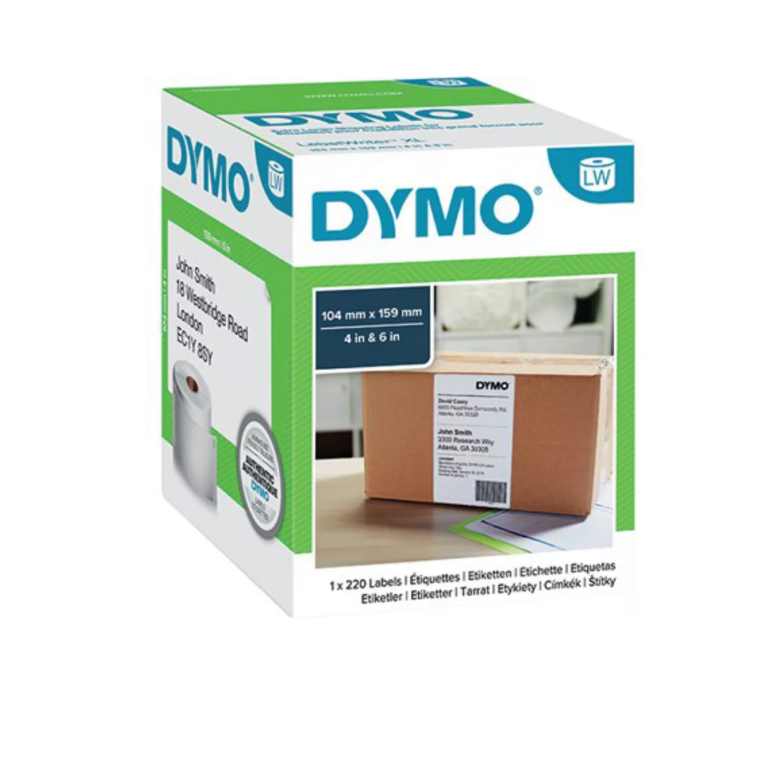 Dymo 0904980 LabelWriter Extra Large Shipping Label 104 x 159mm 220 Labels per roll