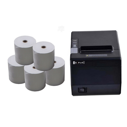 Epos ECO250 POS Printer USB Ethernet and Serial Ports  with 5 POS rolls