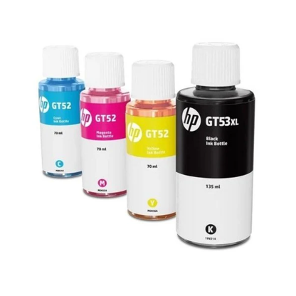 HP GT53 XL and GT52   Genuine 4-Color Ink set  for HP Ink Tank Printers