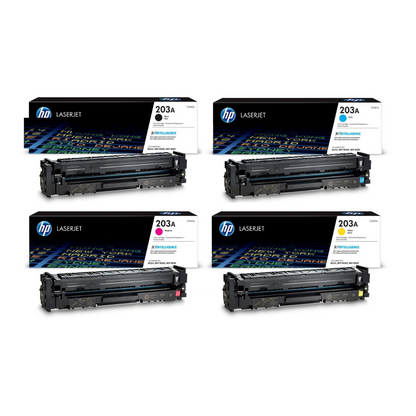 HP 203A Genuine 4-Color set Toner Cartridges for HP Colour LaserJet Pro M254, MFP M280 & M281, shop in Dubai, UAE