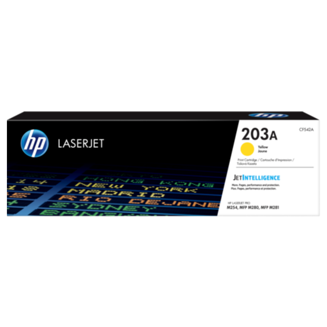 HP 203A Toner Cartridges for HP Colour LaserJet Pro M254, MFP M280 and M281