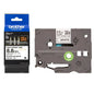Brother 8.8MM HSe-221 Heat Shrink Tube Tape Cassette - Black on White