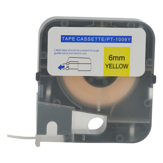 PT-1006Y  6mm x 8meter  Yellow  original tape for PT-1010