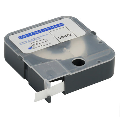 PT-1009W 9mm x 8meter  White  original tape for PT-1010