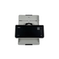 Scanner with a black lid and visible brand logo on a white background