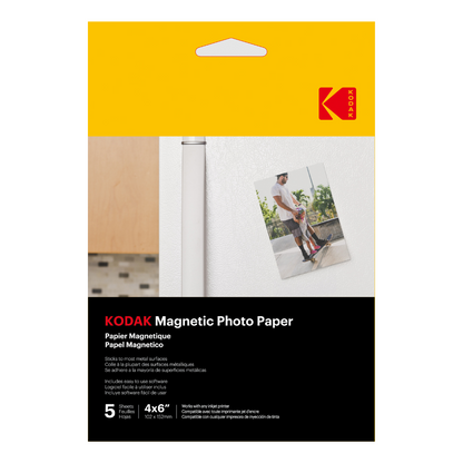 KODAK Magnetic Photo Paper 4R - 4 x 6"  size  5 sheets