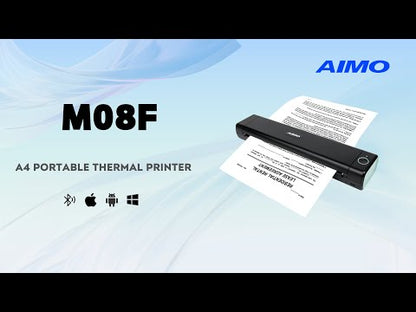 M08F A4 Mobile Printer using A4 Thermal Paper