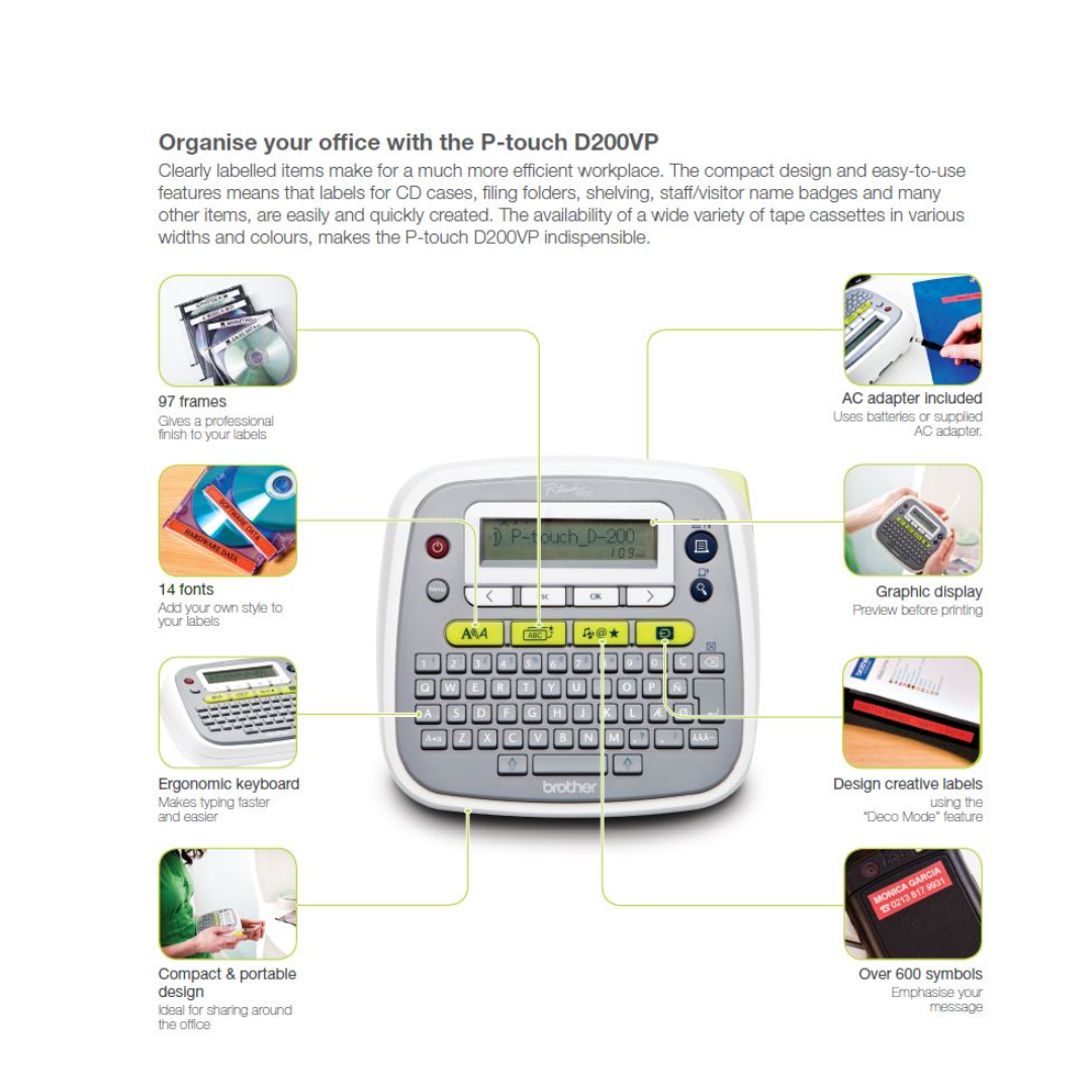 Brother P-touch PT-D200 Label Printer