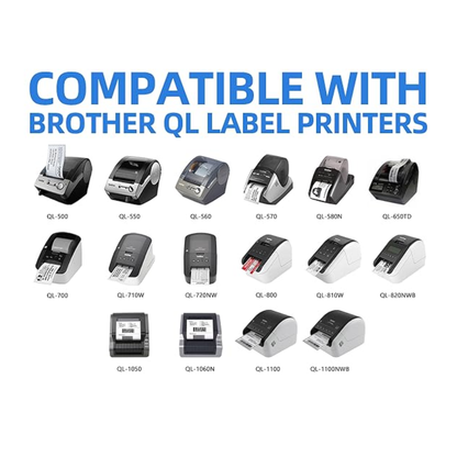 5 pcs SKY DK-22205 Continuous Labels 62mm x 30.48m  for Brother QL Series Label Printers