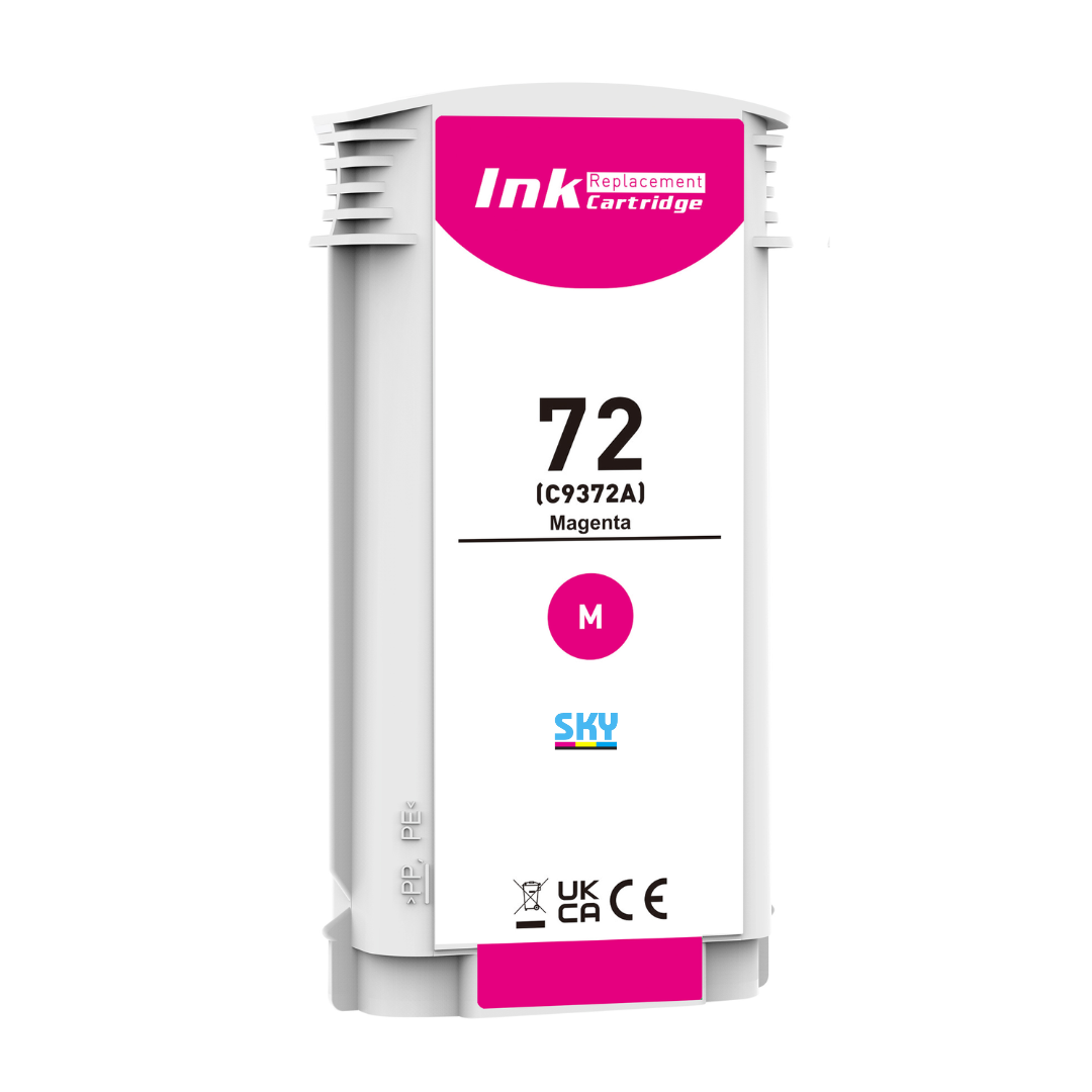 130ml magenta SKY 72 Ink Cartridge – Compatible with HP DesignJet T1100, T1200, T1300 Plotters