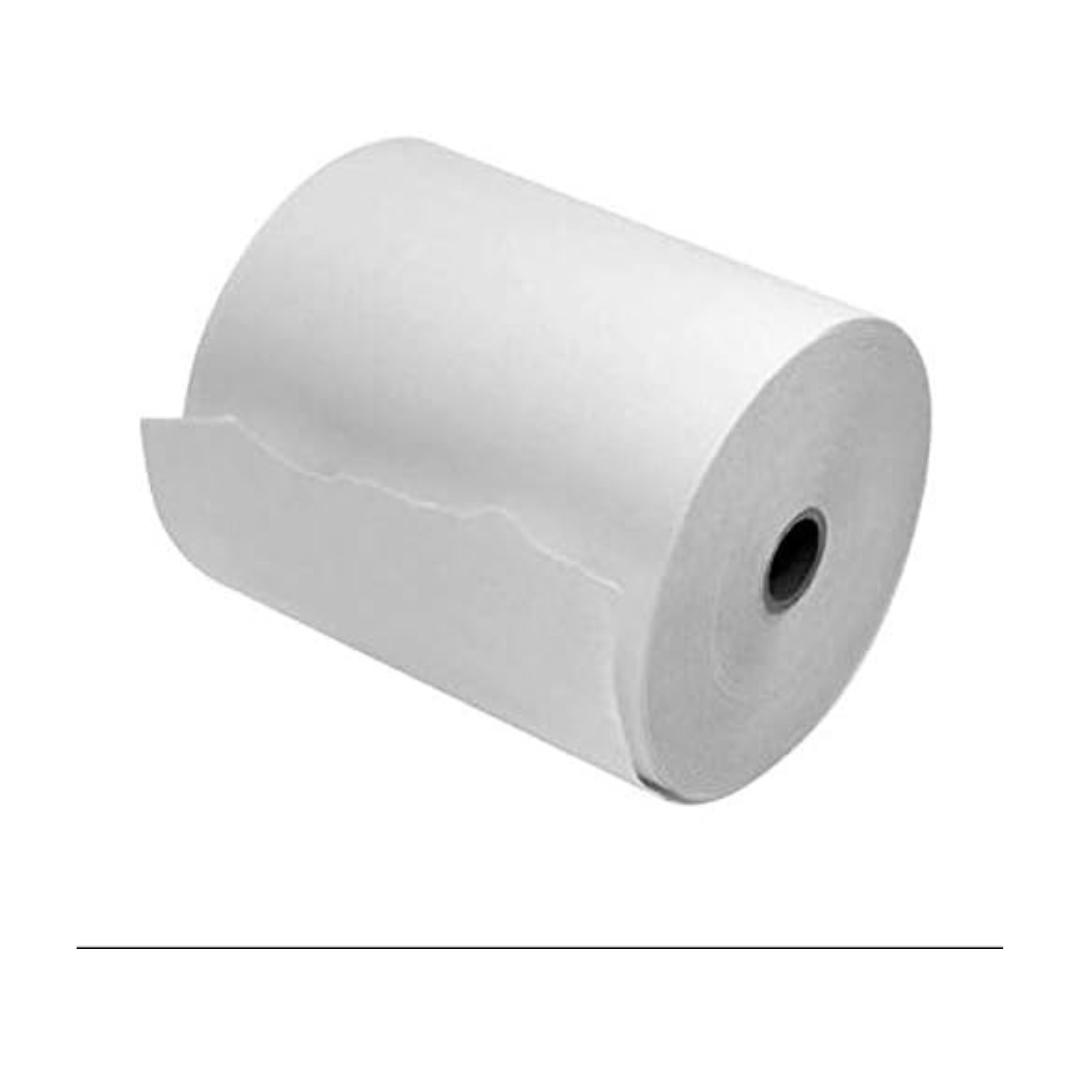 Telex Roll 1-Ply 210mm x 110mm – 1" Core Jumbo Paper Roll