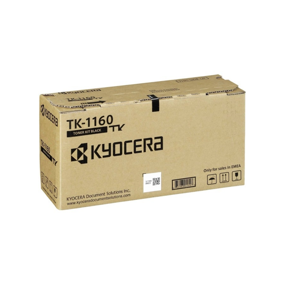 Kyocera TK-1160 Toner, High Page Yield Laser, Black - 7200 Pages for