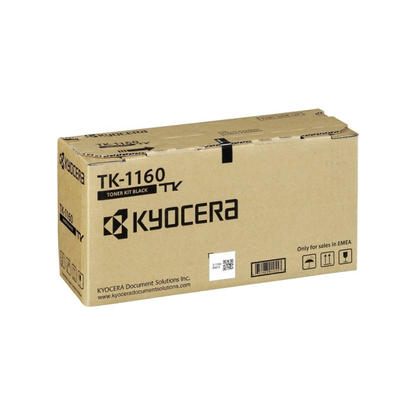 Kyocera TK-1160 Toner, High Page Yield Laser, Black - 7200 Pages for