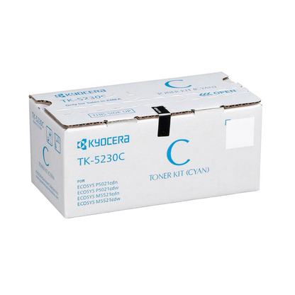 Kyocera TK-5230  4-Color Toner Cartridge set for Kyocera ECOSYS P5021 and M5521