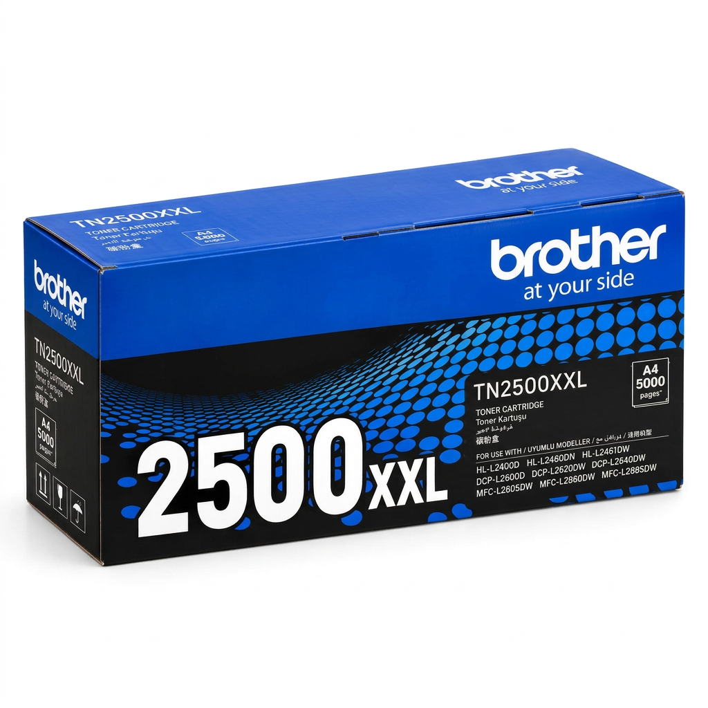 Brother TN-2500XXL Super High-Capacity Black Toner Cartridge | 5000 Pages, shop in the UAE